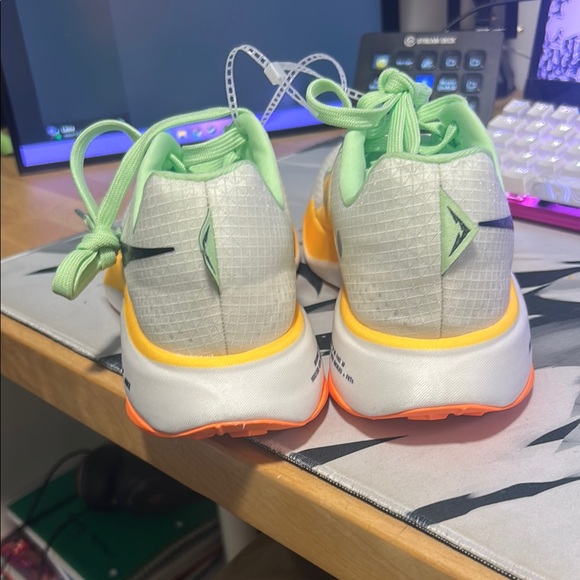 Nike ZoomX Women's Running Shoes - White, Green, Yellow, Orange - Picture 3 of 5